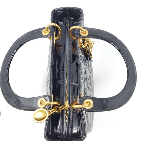 CHRISTIAN DIOR LADY DIOR MEDIUM SHOULDER HAND BAG - Picture 6 of 16